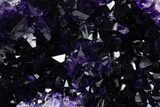Deep-Purple Amethyst Geode With Metal Stand - Uruguay #368349-1